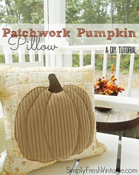 Patchwork Pumpkin Pillow