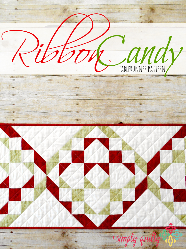 Ribbon Candy Tablerunner Pattern ... a FREE quilt pattern from SimplyFreshVintage.com