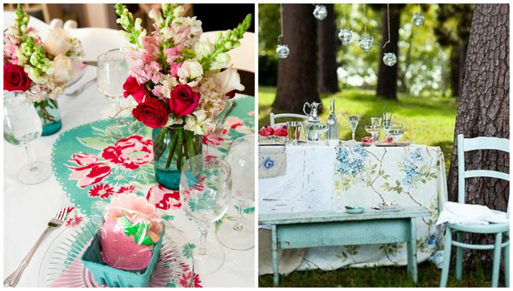 Vintage Tablecloth Dining
