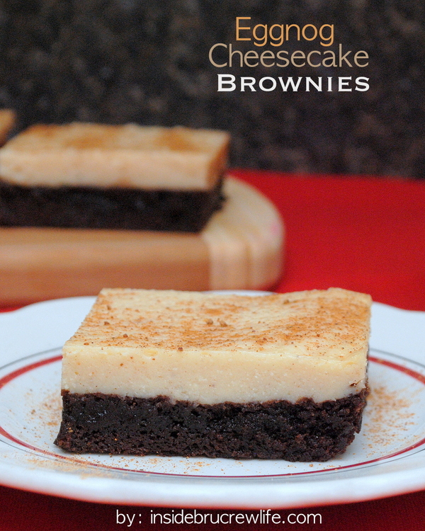 Eggnog Cheesecake Brownies ... Inside BruCrew Life
