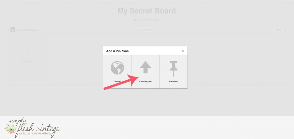 Working with Pinterest Secret Boards | SimplyFreshVintage.com