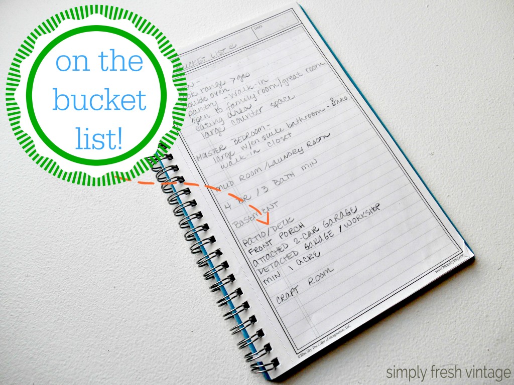 House Shopping Bucket List | SimplyFreshVintage.com