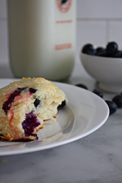 Blueberry Buttermilk Biscuits from BlueEyedBakers.com part of the Savory Biscuits Roundup at SimplyFreshVintage.com