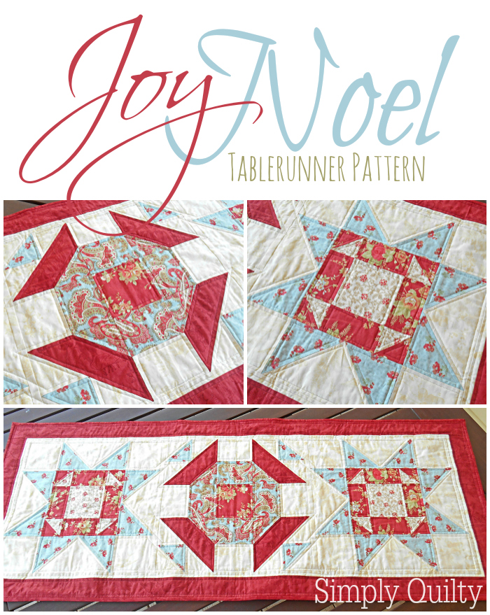 Kick off your holiday decorating and gift giving with this beautiful holiday tablerunner. | SimplyFreshVintage.com