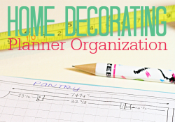 Home Decorating Planner Organization