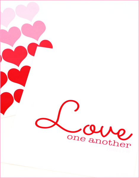 Love One Another … Free Printables