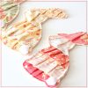 Decorate your home with this adorable Bunny Rabbit Bunting. There are seven bunnies on approximately 9 ft. of string. The bunnies are adjustable. Featuring fabric from Fig Tree Quilts.